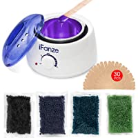 Los mejores  - Calentador de Cera Eléctrico- Breett Kit de Depilación de Cera Profesional- calentador de cera depilatoria- 4x100g…